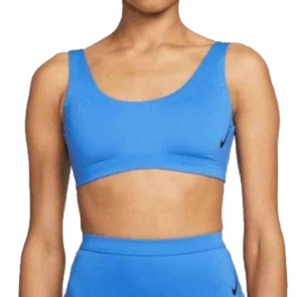 Nike Swim Tie Reversible Bikini Top - Pacific Blue  NWT